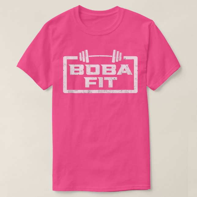 T-shirt Boba Fit Gym Poids Fitness Fitny (Design devant)