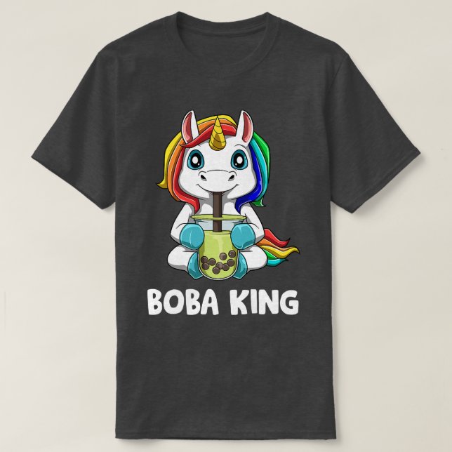 T-shirt Boba King - Otaku Bubble Tea 124 (Design devant)