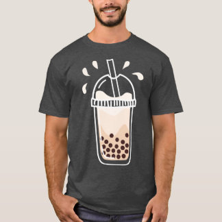 T-shirt Boba Milk Tea dans une tasse
