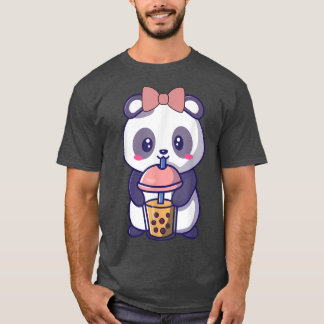 T-shirt Boba Panda Boire Cute Kawaii Japonais