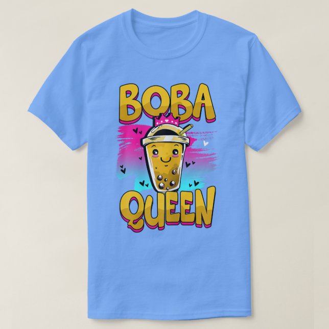 T-shirt Boba Queen Bubble Tea (Design devant)