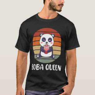 T-shirt Boba Queen Bubble Tea Japanese Cute Panda Anime Ka