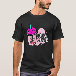 T-shirt Boba Reine Filles Filles Bubble Amateurs de thé Ca