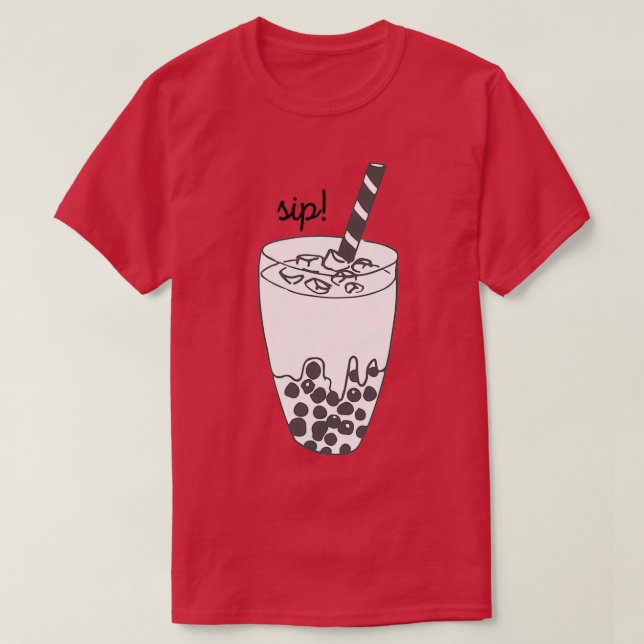 T-shirt Boba Tea Black (Design devant)