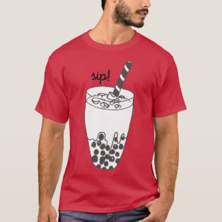 T-shirt Boba Tea Black
