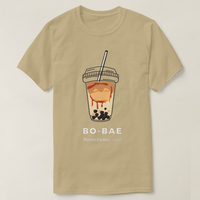 T-shirt Boba Tea Buble Lait Thé 1 (Design devant)