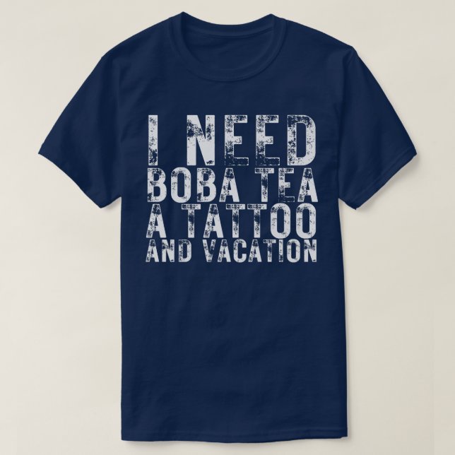 T-shirt Boba Tea Buble Tea Lover Anime Kawaii Japonais Mi (Design devant)