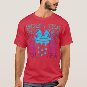 T-shirt Boba Tea Buble Thé Lait Thé Rétro Cadeau