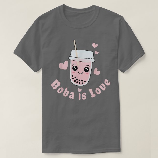 T-shirt Boba tea est amour (Design devant)