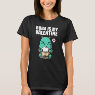 T-shirt Boba Tea est mon Dragon Valentin Anti Valentines D