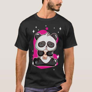T-shirt Boba Tea Kawaii Panda chevaux sports