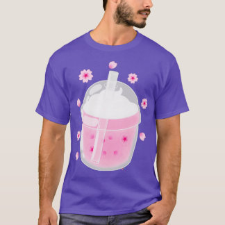 T-shirt Boba tea sakura rose