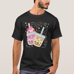 T-shirt Boba Thé Lait Thé Buble Thé Kawaii Cute Fairy Kei