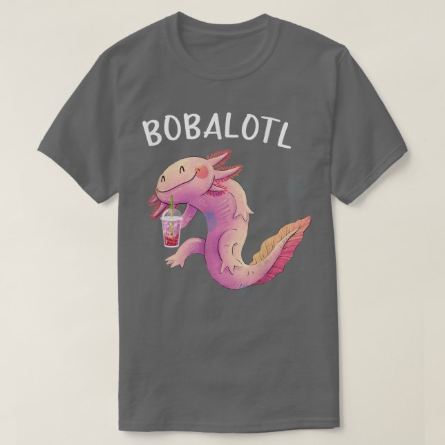 T-shirt Bobalotl Aolotl Cute aolotl  Lotl Funny Boba Tea L (Design devant)