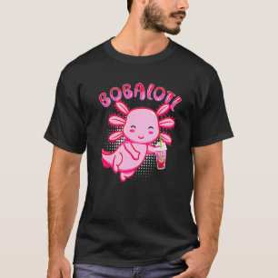 T-shirt Bobalotl Axolotl Boba Tea Bubble Milk