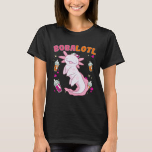 T-shirt Bobalotl Axolotl Boba Tea Bubble Milk