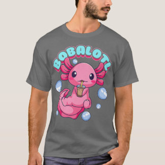 T-shirt Bobalotl Cute Kawaii Axolotl Boire Boba Tea Bu