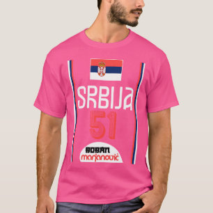 T-shirt Boban Marjanovic Retro Serbie Euro de basket-ball
