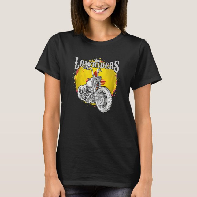 T-shirt Bobber Low Rider Clothes Chicano Cholo Vicla Lowri (Devant)