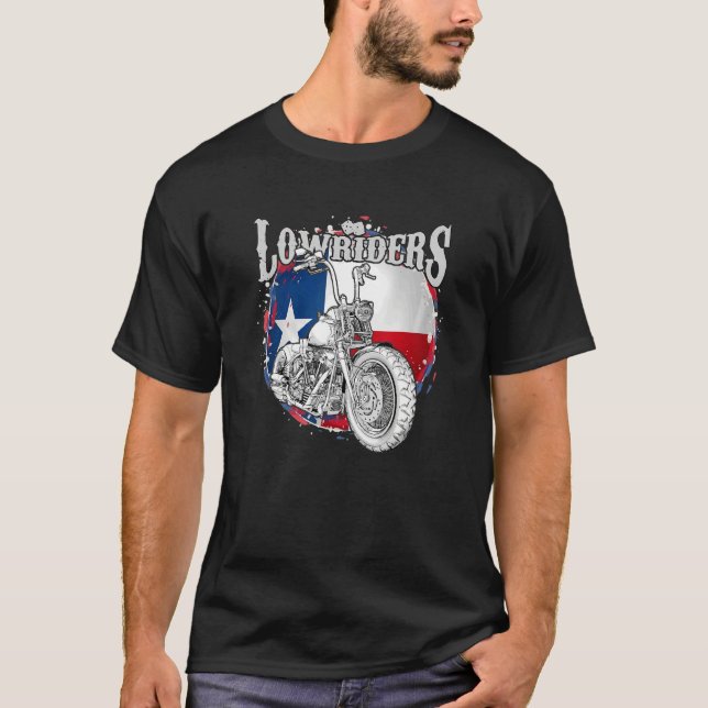T-shirt Bobber Low Rider Clothes Chicano Cholo Vicla Lowri (Devant)