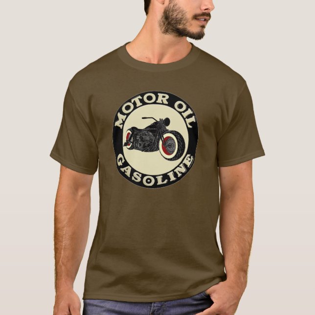 T-shirt - Bobber - Motor Oil - Gasoline (Devant)
