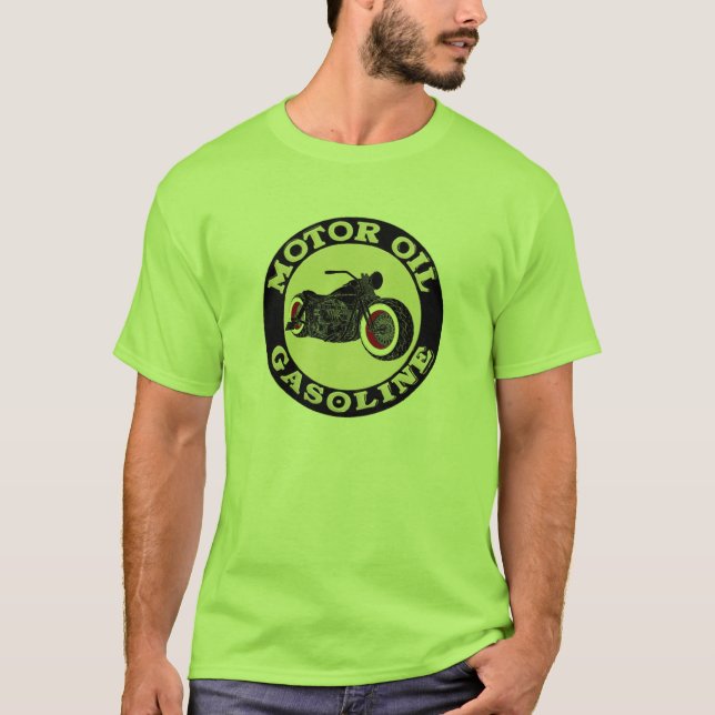 T-shirt - Bobber - Motor Oil - Gasoline (Devant)