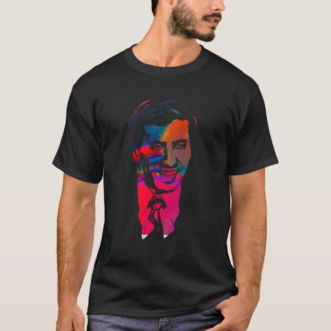 T-shirt Bobby Fischer Dye Multicolor Portrait (Devant)
