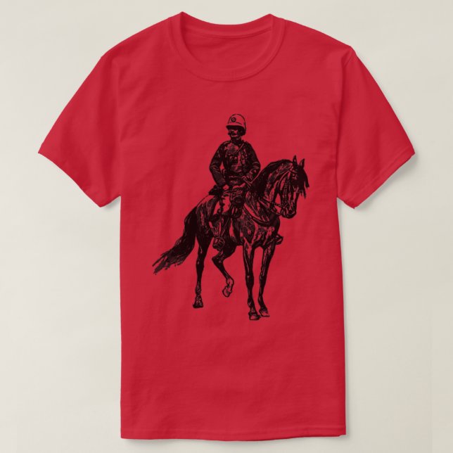 T-shirt Bobby sur un policier à cheval à cheval (Design devant)