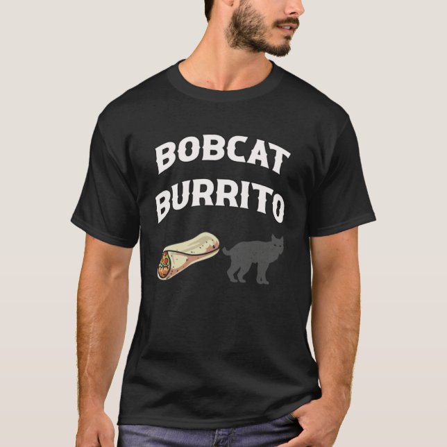 T-shirt Bobcat Burrito Trapper Hunter (Devant)