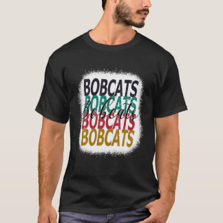 T-shirt Bobcats Enseignant École Sports Ventilateur Équipe