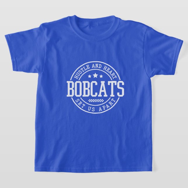 T-shirt Bobcats Hustle and Heart (Poser)