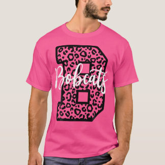 T-shirt Bobcats School Spirit Leopard Sport Fan Jour
