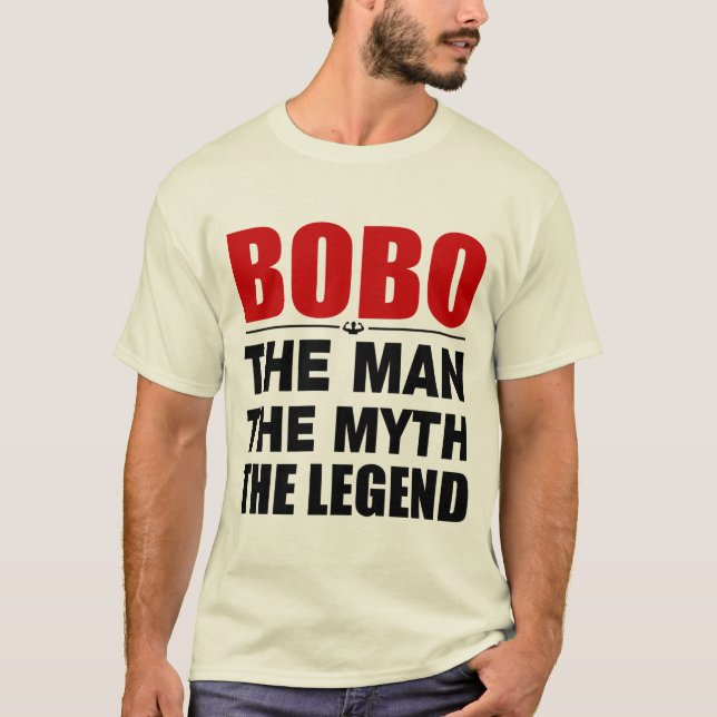 T-shirt Bobo l'homme le mythe la légende (Devant)