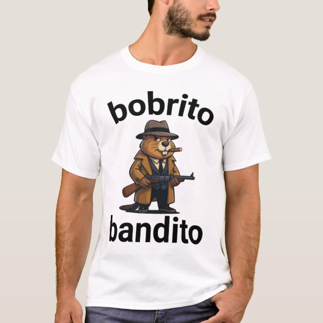 T-shirt bobrito bandito Funny Italian Brainrot Meme (Devant)