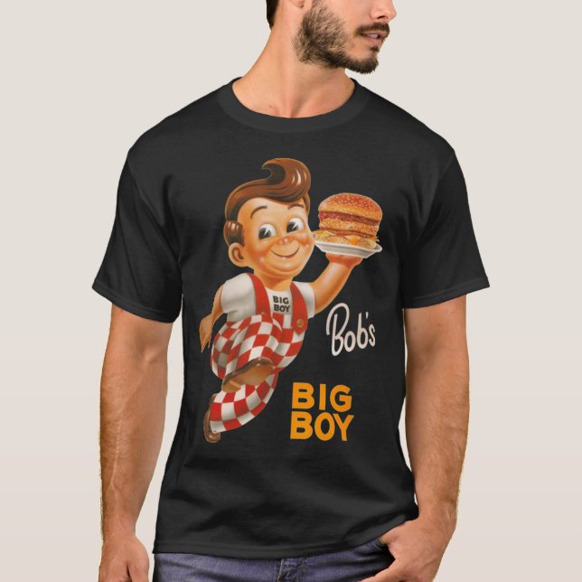 T-shirt BOBS BIG BOY BURGER ami amusant (Devant)