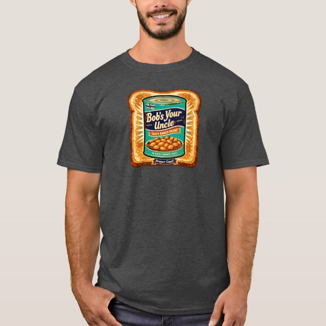 T-shirt Bobs Your Uncle Retro Beans sur toast artwork (Devant)