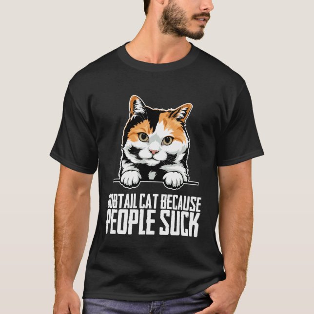 T-shirt Bobtail  Chat à queue courte  Maman Bobtail  6 (Devant)