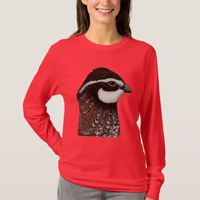 T-shirt Bobwhite Quail Head (Devant)