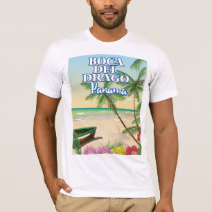 T-shirt Boca del Drago Panama Beach poster voyage