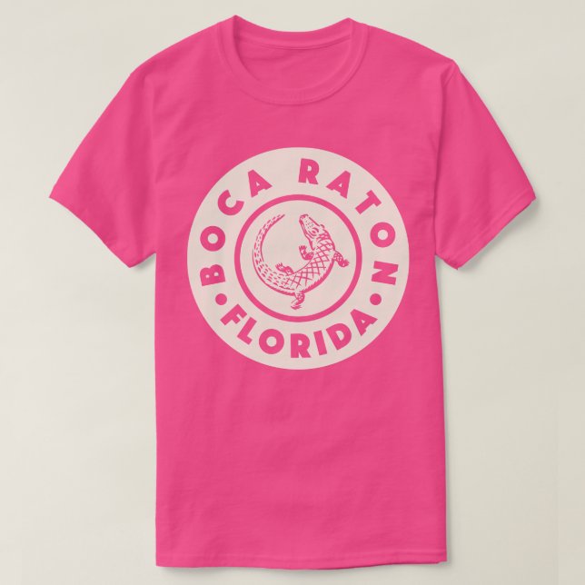 T-shirt Boca Raton Florida Circle Tan (Design devant)