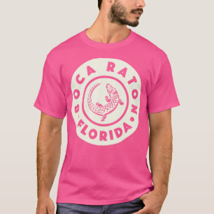 T-shirt Boca Raton Florida Circle Tan