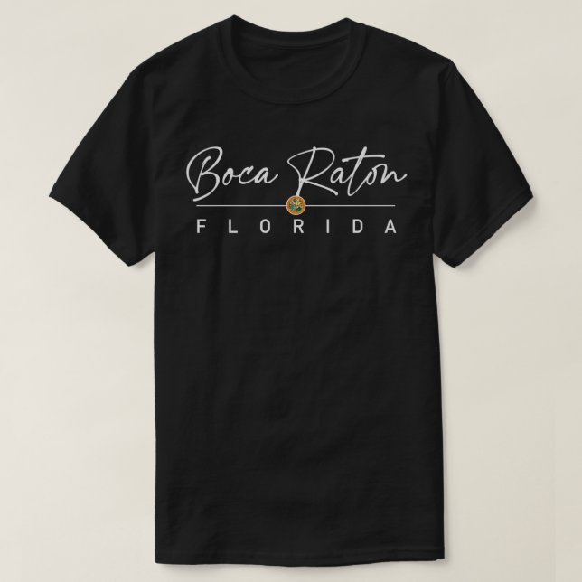 T-shirt Boca Raton, Floride (Design devant)