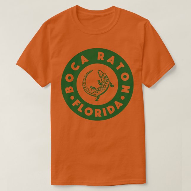 T-shirt Boca Raton Floride Circle Vert (Design devant)