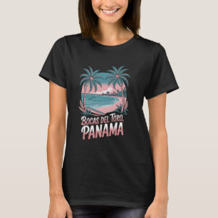 T-shirt Bocas Del Toro Panama, Tropical Beach Sunset et O