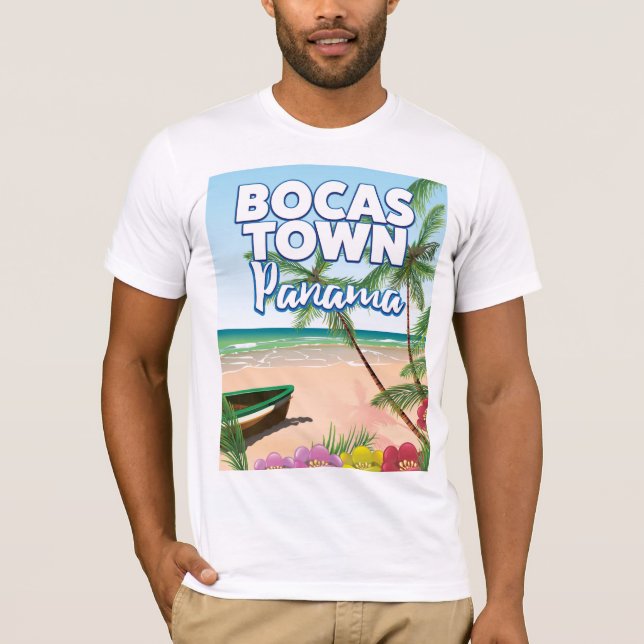 T-shirt Bocas Town Panama Beach poster de voyage (Devant)
