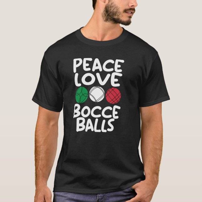 T-shirt Bocca Ball Player Bocce Game Italien Bowling Boce (Devant)