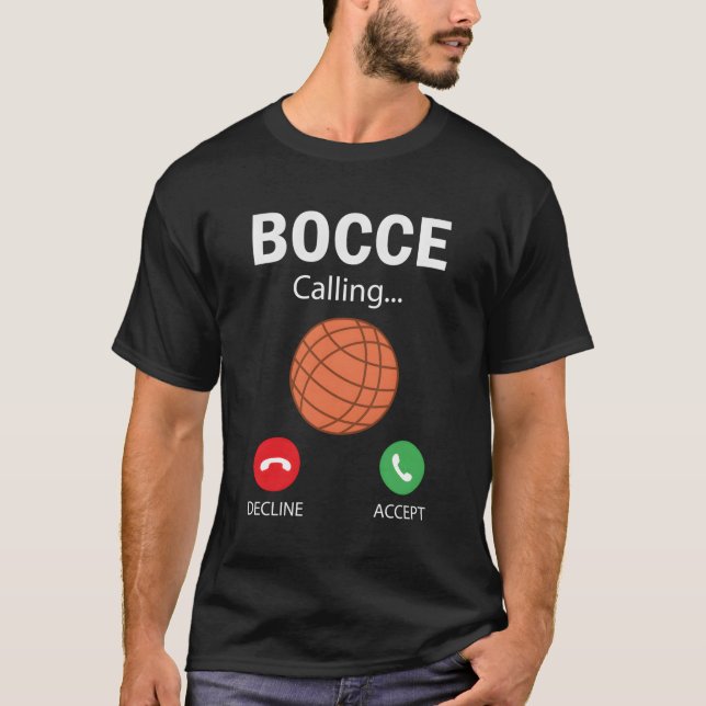 T-shirt Bocce Appelle Quote Bocce Player Bocce (Devant)