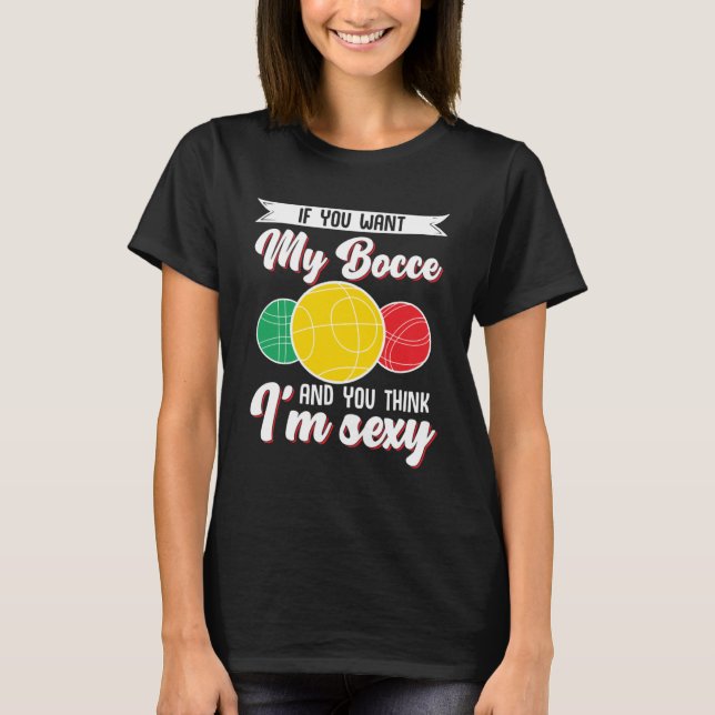T-shirt Bocce Ball Bocce Player 1 (Devant)