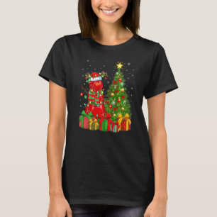 T-shirt Bocce Ball Bonhomme de Neige Lumières Arbre de Noë