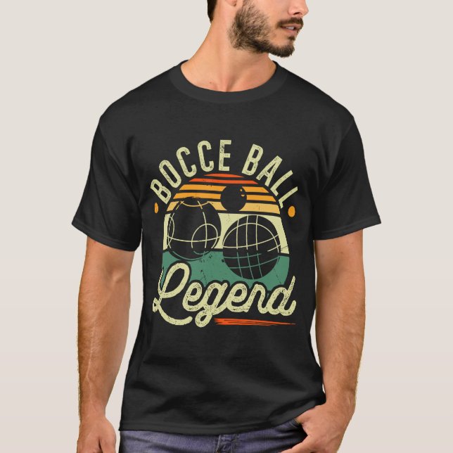 T-shirt Bocce Ball Legend Joueur Boccia (Devant)
